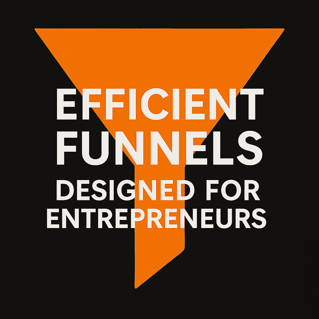 Illustration representing the future of sales funnels using AI and automation tools with sleek digital icons and a high-tech background
