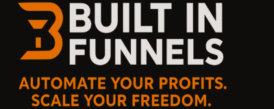 Built In Funnels Logo saying Automate your profits scale your freedom